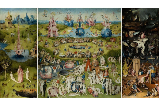 Картина Сад земных наслаждений Босх Картина Сад земных наслаждений Босх