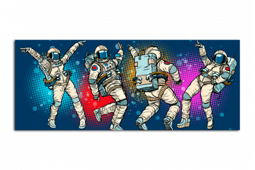 Постер Поп-арт Космическое диско